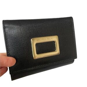 New Michelle Belau Genuine Leather Black Women’s Wallet
